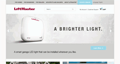 Desktop Screenshot of liftmaster.com