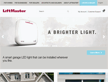 Tablet Screenshot of liftmaster.com