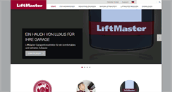Desktop Screenshot of liftmaster.eu