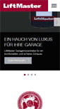 Mobile Screenshot of liftmaster.eu