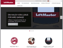 Tablet Screenshot of liftmaster.eu